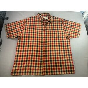 Vintage VarCity Plaid Button Down Shirt Mens 2XL Retro Y2K Oversized Streetware
